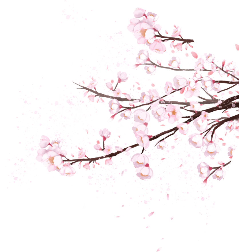 右側花